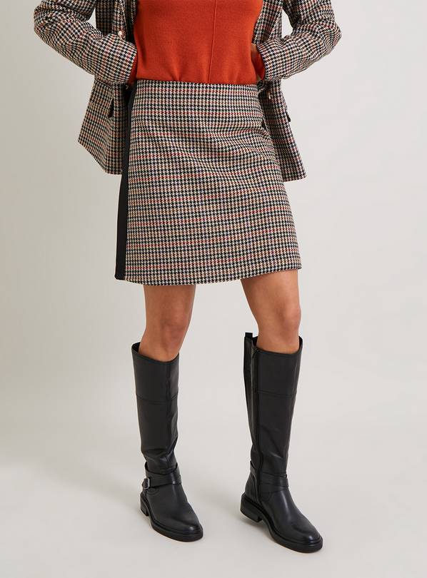 Buy Brown Check Coord Mini Skirt With Wool 14 | Skirts | Tu